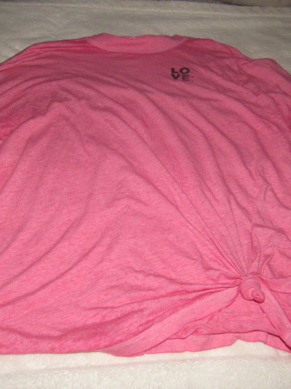 Victoria's Secret PINK Pink Lightweight Long Sleeve Top Size Medium USED